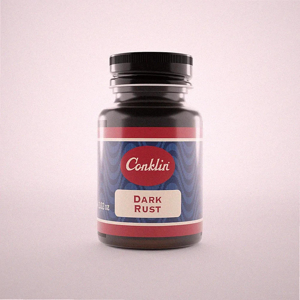 60ml Bottle Dark Rust Fountain Pen Ink Rich Smooth Flowing Writing Artistic