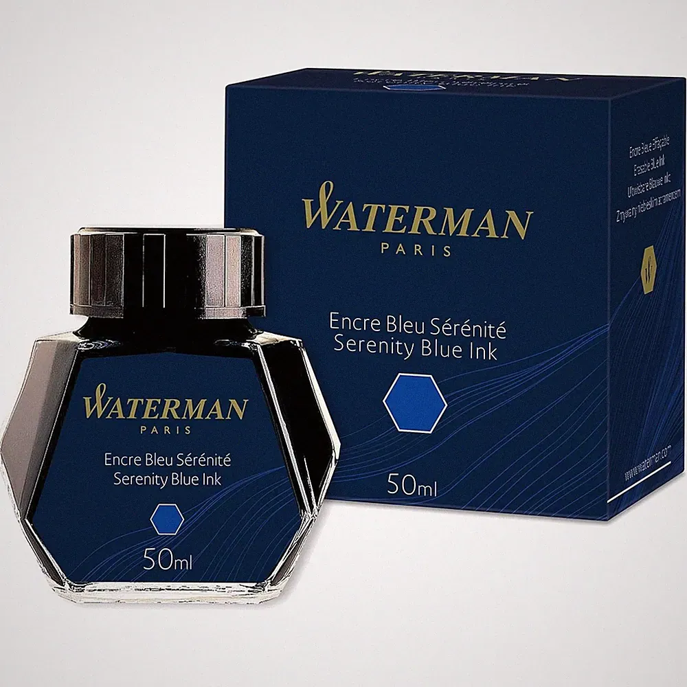 High-Quality Fountain Pen Ink in Serenity Blue