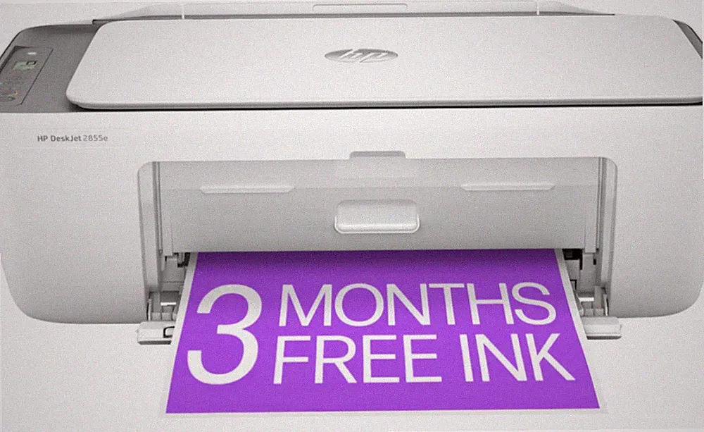 HP Deskjet 2855E All-In-One Color Printer, Scanner, Copier,FREE 3 MON INK,NEW