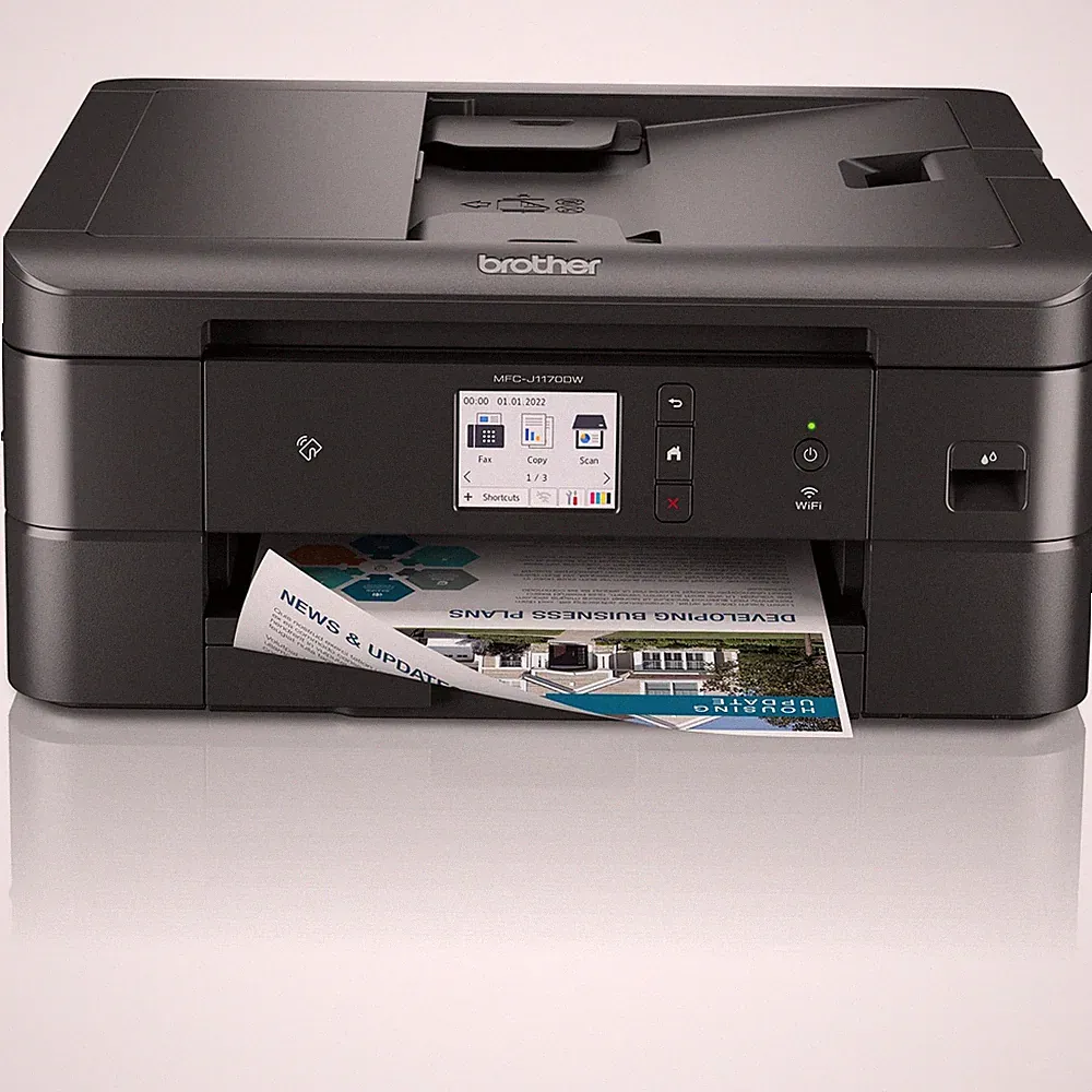 MFC-J1170DW Wireless Color Inkjet All-in-Printer with Mobile Device Printing,...