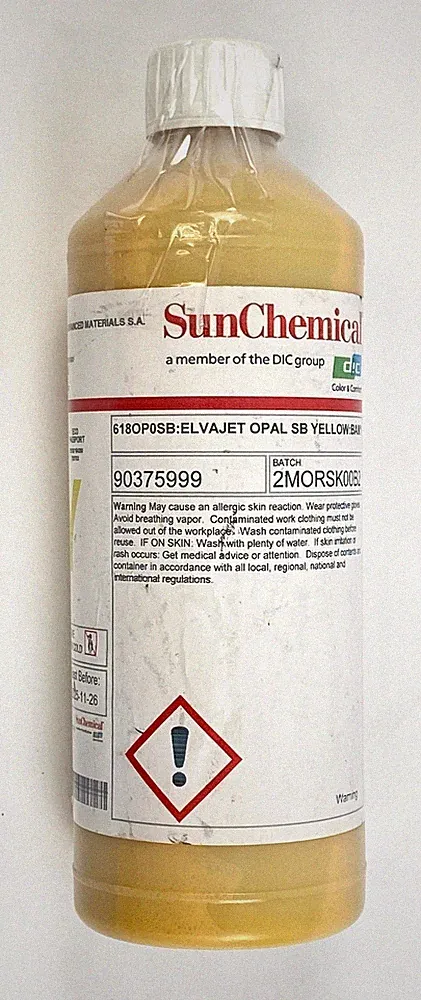 Solvent Based Yellow Ink 1kg Digital Textile Printing