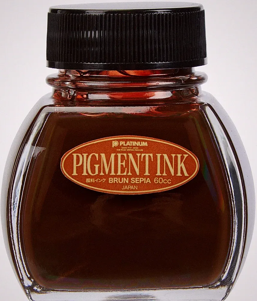Ultra Pigment Blanc Sepia Fountain Pen Ink INKG-1500# 65 Japan Import